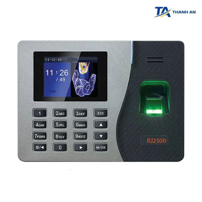 Máy chấm công vân tay và thẻ cảm ứng Ronald Jack RJ2500 (Dung lượng 3000 vân tay) - Ảnh 1