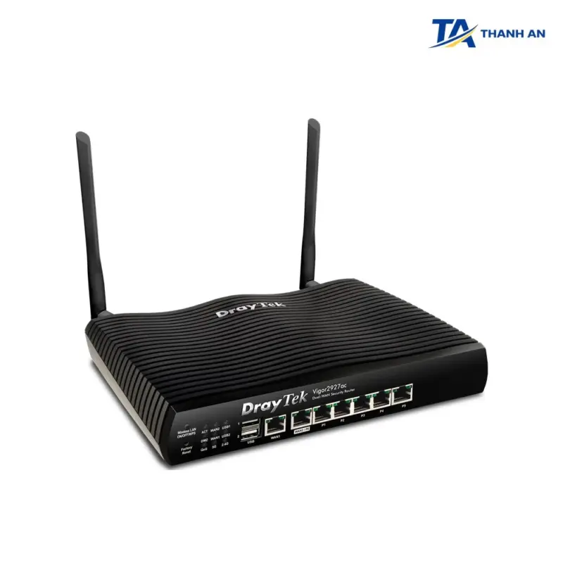 Router cân bằng tải DrayTek Vigor2927 Chính Hãng (Dual-WAN Gigabit, 150 User, 50 VPN) - Ảnh 1