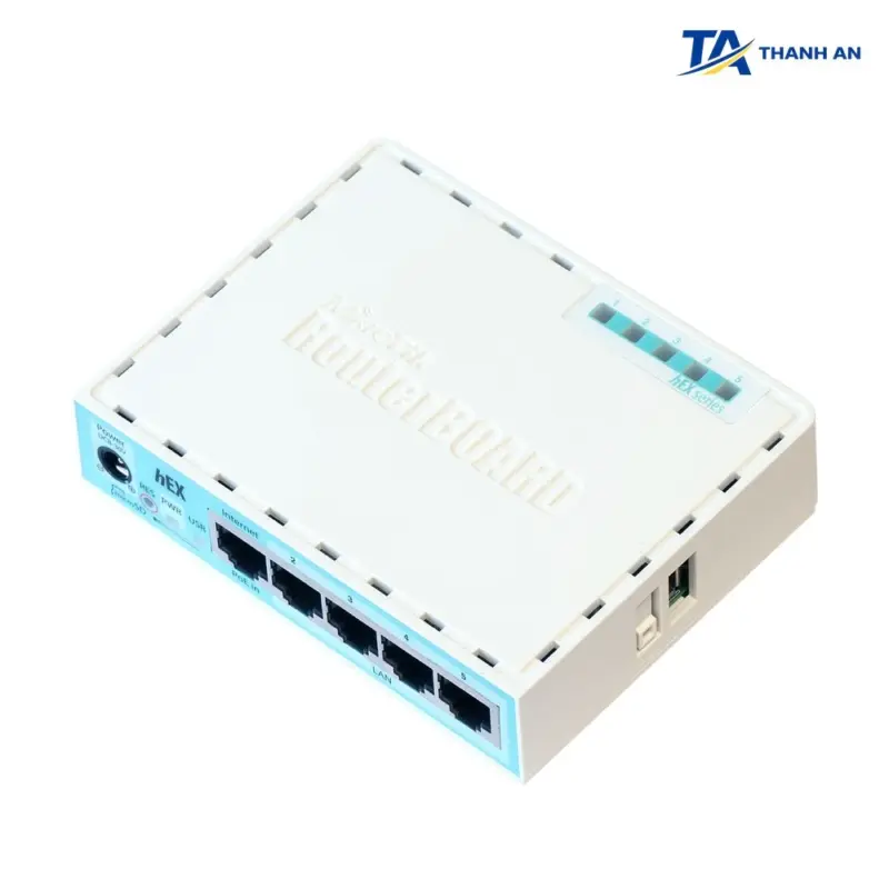 Router cân bằng tải MikroTik hEX RB750Gr3 Chính Hãng (5 Cổng Gigabit, RouterOS L4, 120 User) - Ảnh 1