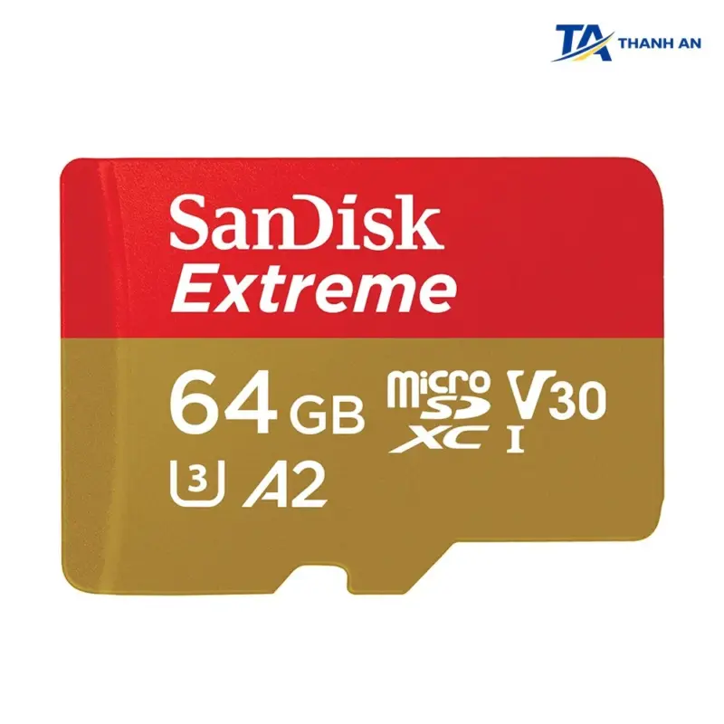 Thẻ nhớ SanDisk Extreme microSDXC 64GB 170MB/s V30 A2 4K UHD Chính Hãng - Ảnh 1
