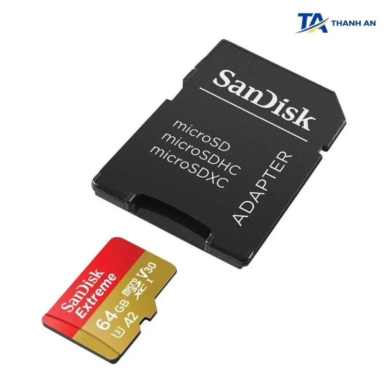 Thẻ nhớ SanDisk Extreme microSDXC 64GB 170MB/s V30 A2 4K UHD Chính Hãng - Ảnh 2