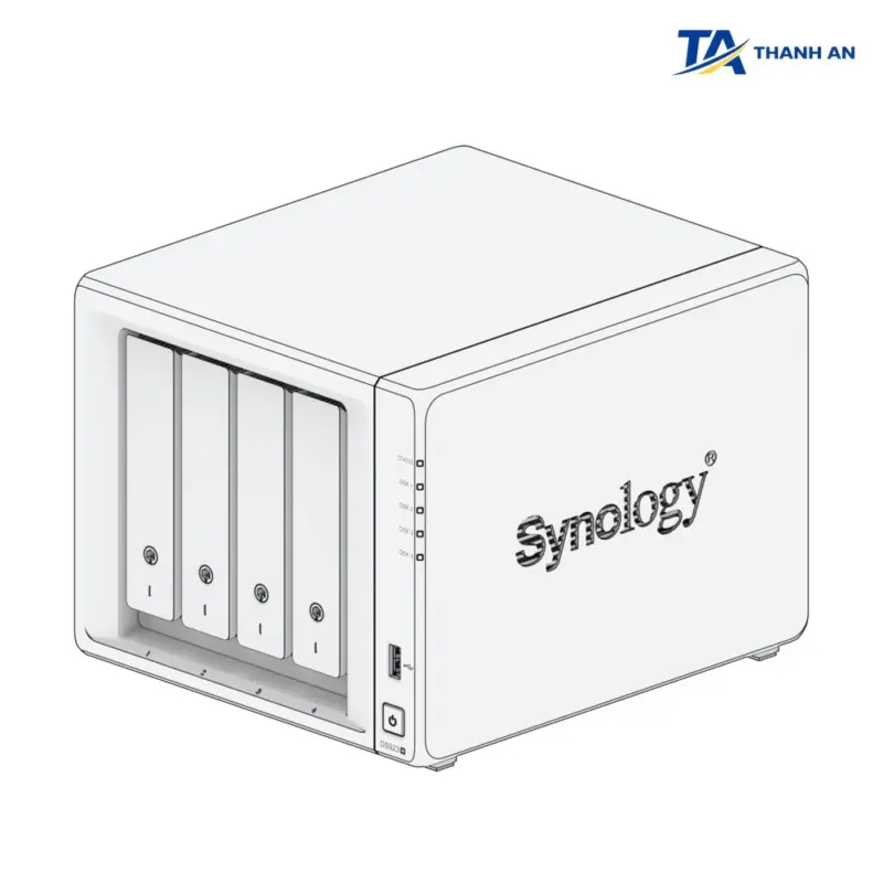 Thiết bị lưu trữ mạng NAS Synology DiskStation DS923+ Chính Hãng (4 Bay, AMD Ryzen R1600, Mở Rộng 10GbE) - Ảnh 2