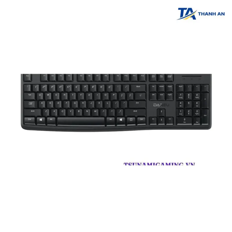 Bàn phím văn phòng DAREU LK185 Chính Hãng (Full-size 104 phím / Cổng USB / Phím bấm êm) - Ảnh 1