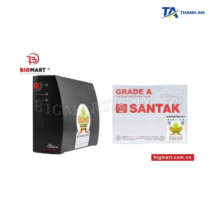 Bộ lưu điện Santak TG500 500VA/300W Offline Chính Hãng (Bảo vệ máy tính và máy văn phòng) - Ảnh 2