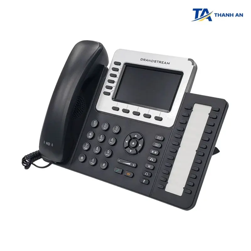 Điện thoại IP Grandstream GXP2160 Chính Hãng (6 SIP Lines, 24 Phím BLF, Màn hình màu 4.3 inch, PoE) - Ảnh 2